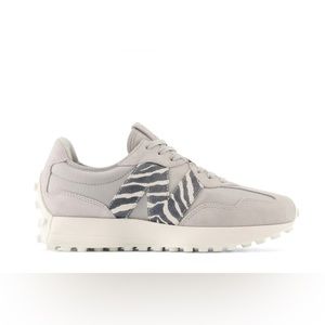 New Balance 327 in Raincloud with Zebra print Sz 7.5